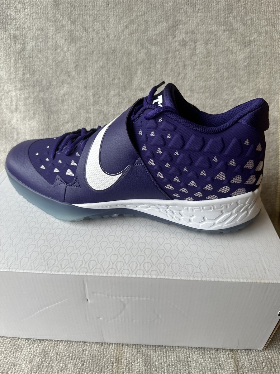 NEW Nike Zoom Trout 6 Turf Baseball Shoes Mens 14 Purple White