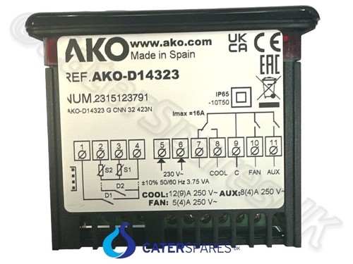 AKO D14323 Universal Control Digital Termostato Nevera/Congelador -50 Hasta + 99 - Picture 7 of 24
