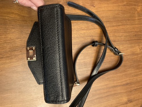 Michael Kors/Pebbled Leather/Cassie/Crossbody/Black/NEW - Picture 7 of 7