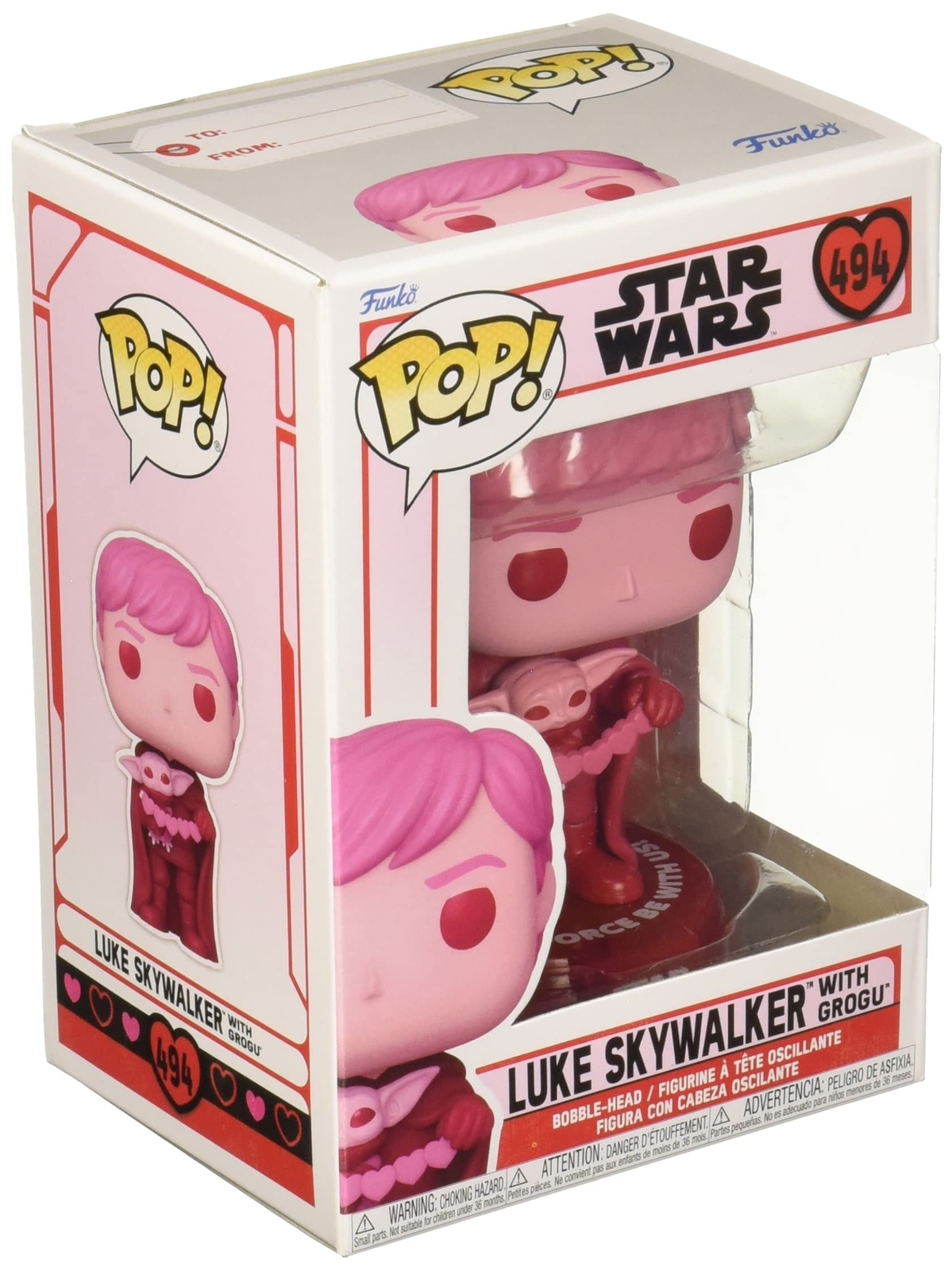 Funko Pop! Star Wars: Valentines - Luke Skywalker &Amp; Grogu