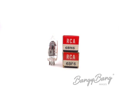 2 Vintage RCA 6BF6 Twin Diode Medium Mu Triode  Audio Vacuum Tube Valve- Bangyba
