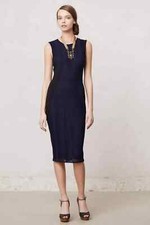 NWT ANTHROPOLOGIE ISLINGTON LACE SHEATH PENCIL DRESS by WESTON WEAR XS NEW
