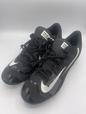 Mens Size 14 Nike Huarache Pro Low Baseball Cleats Black  display picture 3
