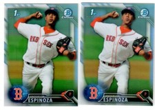 2016 Bowman Chrome Prospects ANDERSON ESPINOZA ROOKIE REFRACTOR! #/499!