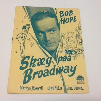 The Lemon Drop Kid Bob Hope Marilyn Maxwell Nolan Vintage 1951 Danish Movie P...