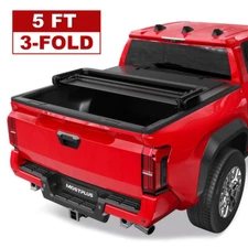 5FT 3 Fold Soft Truck Bed Tonneau Cover(Waterproof) For 2005-2015 Toyota Tacoma
