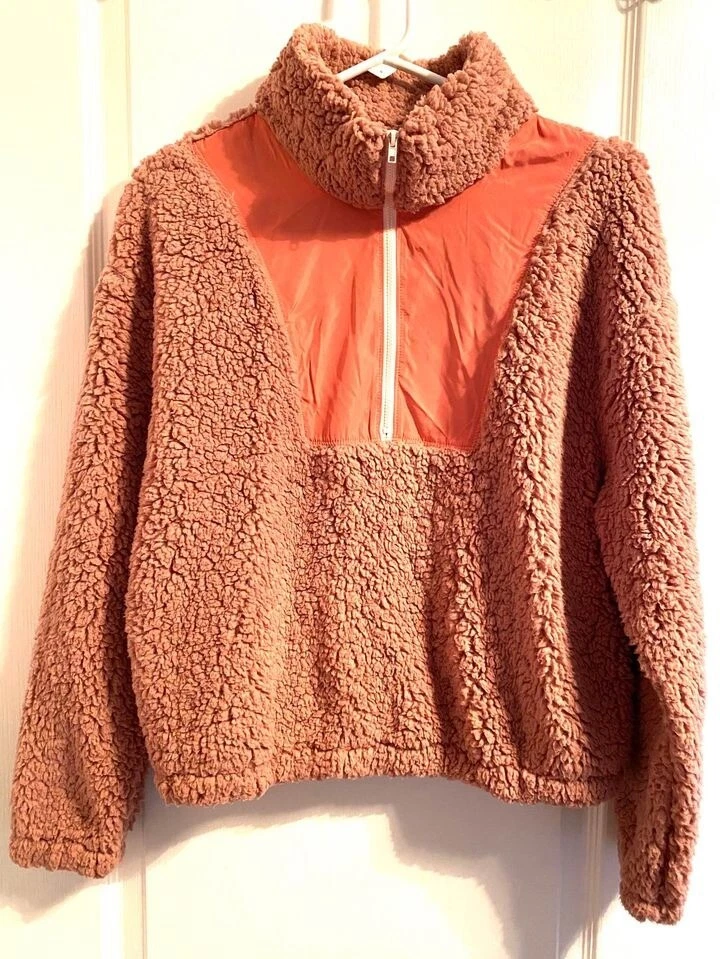 NWOT Wild Fable Pink Sherpa jacket S