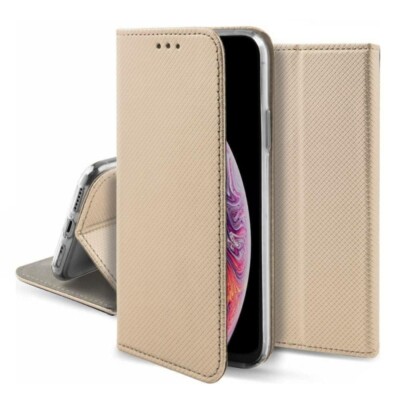 FÜR INFINIX NOTE 30 PRO - SMART MAGNET Tasche Handy Hülle Cover Buch Case GOLD