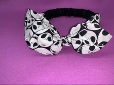 Jack Skellington Bow Headband Nightmare Before Christmas Headband