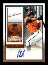 2015 Contenders #17 Jalen Miller XRC Draft Ticket Auto Blue Foil SP Parallel