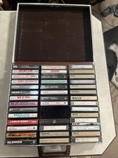 LOT of 22 Cassette Tapes And Savoy Case  Classic Rock Includes 18 mix tapes