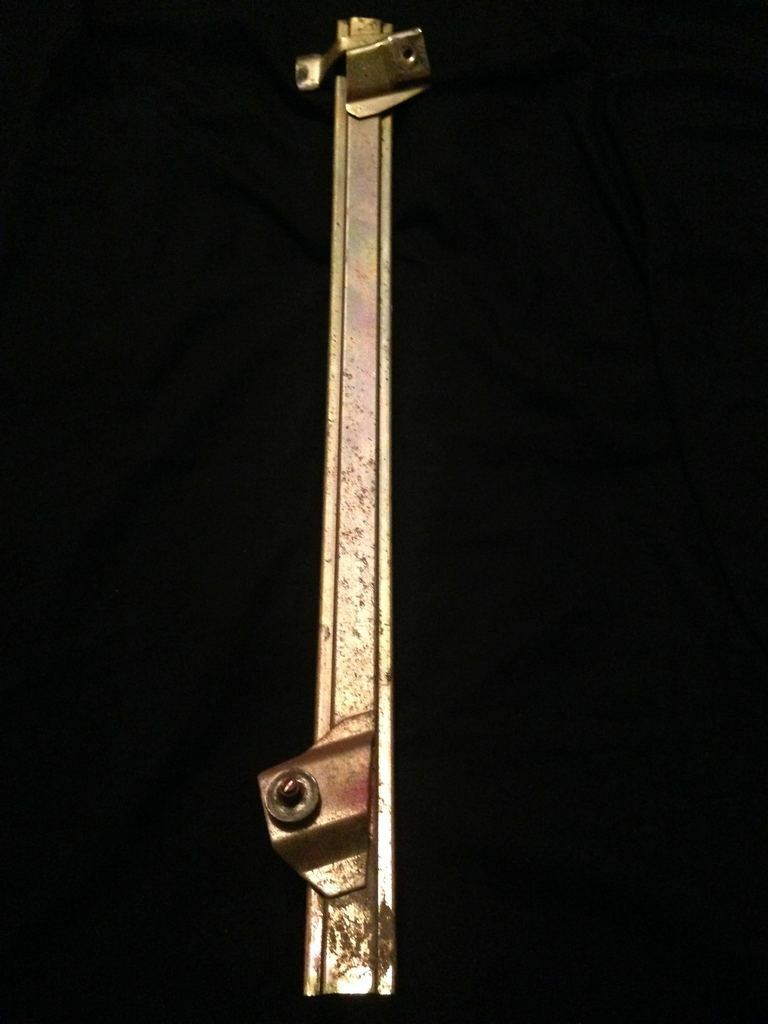 1985 Nissan 300ZX Z31 right rear window sash assembly track guide