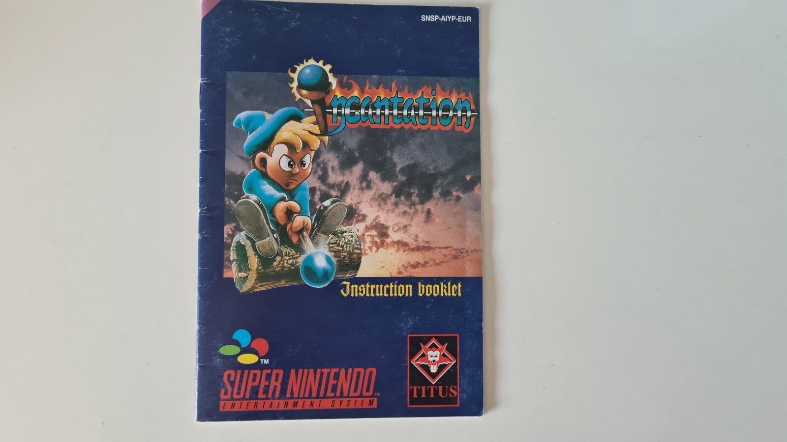 Notice Manuel Incantation Super Nintendo