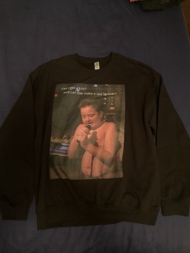 Gibby/Tyler the Creator "Can I Get A Kiss" Crewneck Black Large