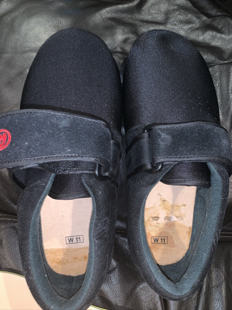 Pedors 600 Classic Black Orthopedic Diabetic Stretch Shoes Men 11W 
