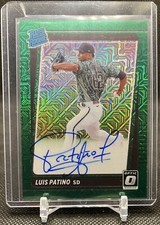 2021 Donruss Optic LUIS PATINO Rookie Autograph Green Mojo /99! - Padres