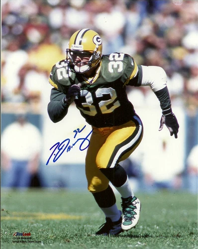 Packers TRAVIS JERVEY Signed 8x10 AUTO Photo #4- SB XXXI Champ, 1997 Pro Bowl