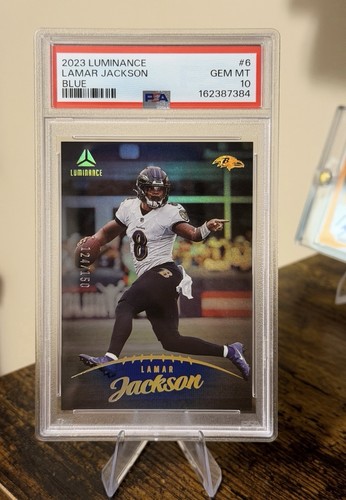 2023 Panini Luminance - PSA 10 Lamar Jackson Blue /150 Ravens