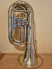 Tuba "Bb" Messingpfeife Blasinstrument Messing UdSSR Mundstück Horn Vintage...