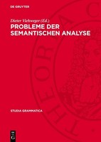 Probleme Der Semantischen Analyse Dieter Viehweger