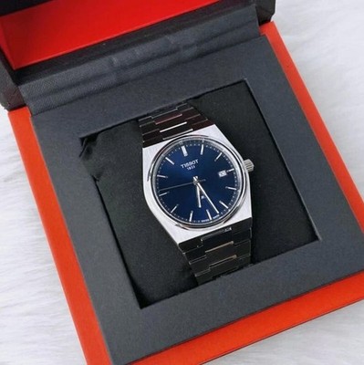 Men Tissot Classic PRX/316L Blue Stainless Steel Watch T137.410.11.041.00 (40mm)