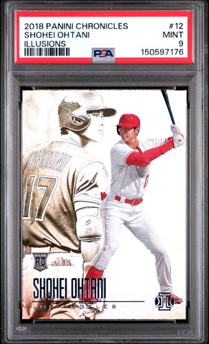 Shohei Ohtani 2018 Panini Chronicles #12 Illusions Rookie PSA 9 LOW POP