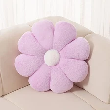 Flower Pillow Decorative Throw Pillows 17.7In Soft Purple Daisy Pillow Flower 