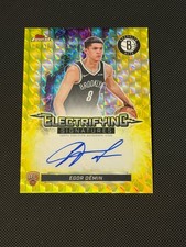 2025-26 Topps Finest - Colossal Shots Autographs Egor Demin #CS-ED Yellow...