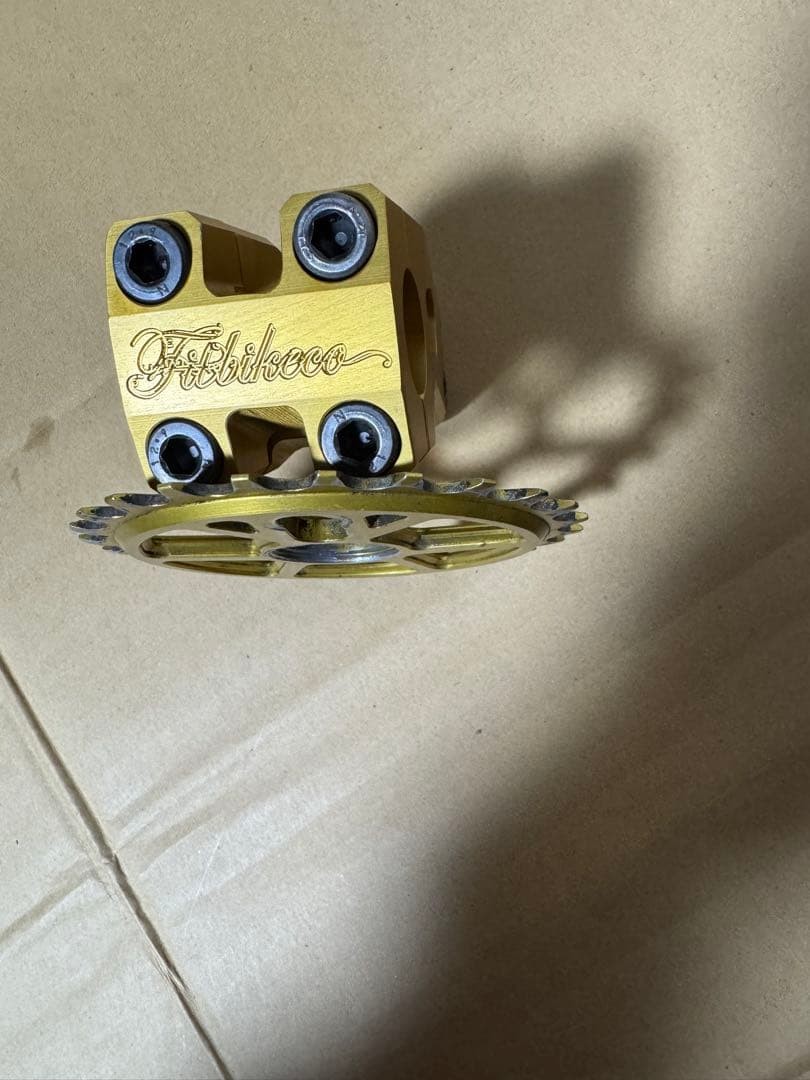 Fit Bike Co. DLD Stem Gold USA + 25T Sprocket BMX Rare Item | eBay