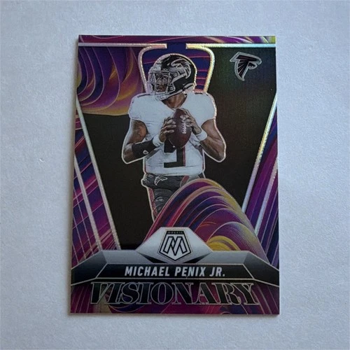 Michael Penix Jr. Panini 2025 Mosaic - SSP Visionary Case Hit Atlanta Falcons #1