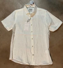 IKE BEHAR Men’s Pure Linen Button-Up Shirt Size(S)
