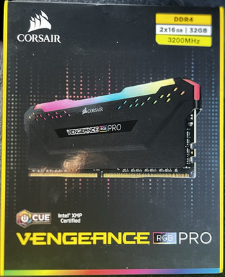 Corsair Vengeance RGB Pro DDR4 32GB (2x16GB) 3200MHz DIMM Intel XMP Certified