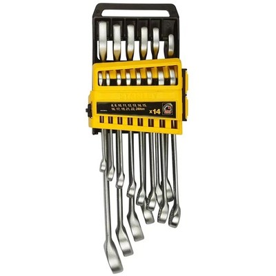 STANLEY STMT78092-8 Kombi-Schraubenschlüssel-Set in Haltergröße 8-24 mm...