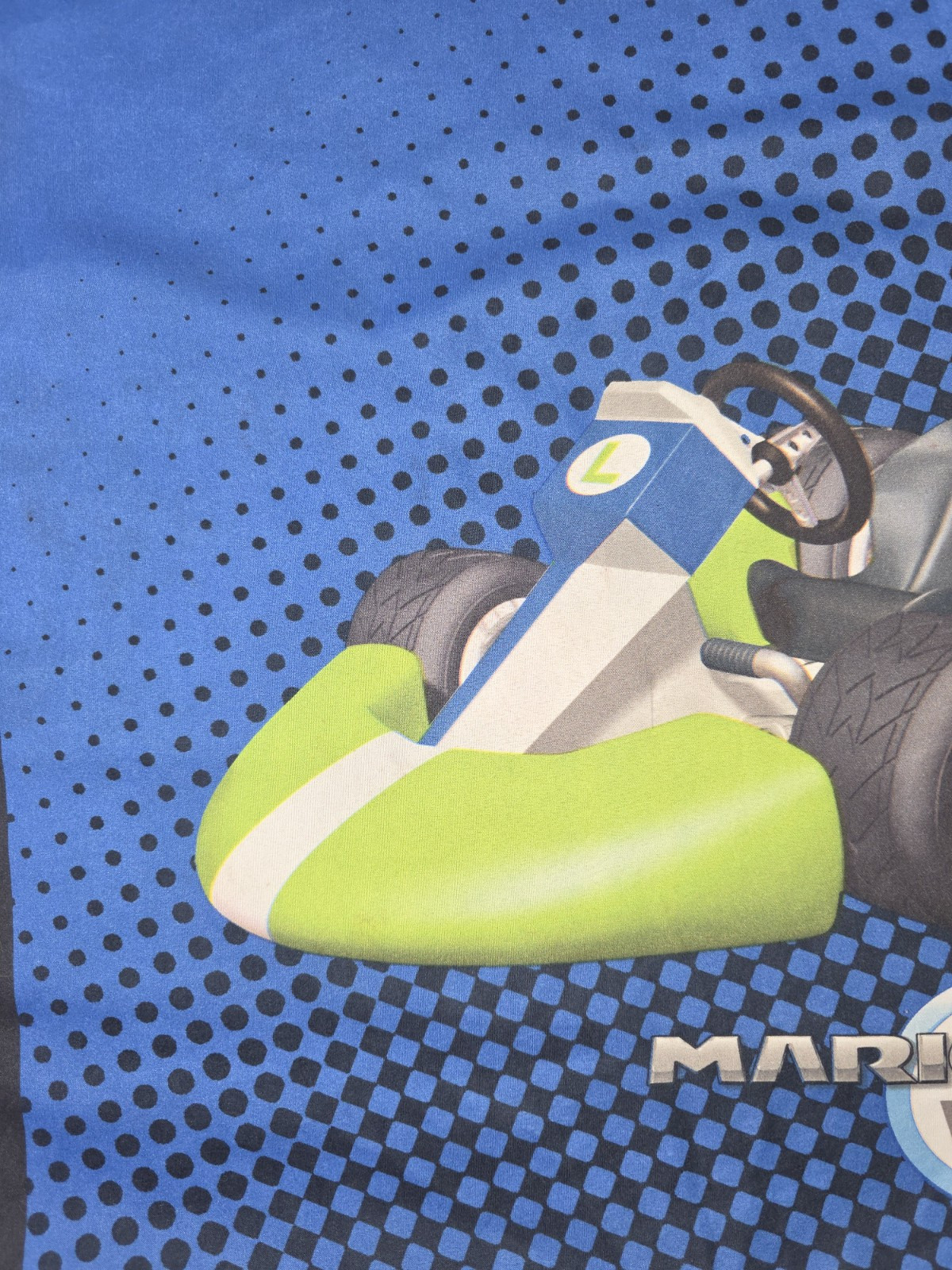 Mario Kart Luigi Wii Pillowcase Double Sided Nintendo Eat My Dust Racing 2012