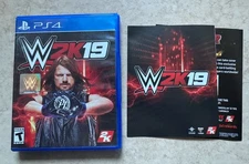 WWE 2K19 Wrestling (Sony PlayStation 4, 2018) PS4 Complete CIB