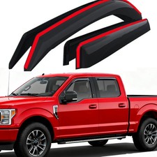 2015-2020 in-Channel Rain Guards Window Visors for Truck Ford F-150 SuperCrew/Cr