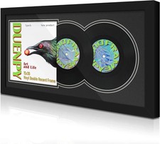 Vinyl Record Display Frame 15.1X30 Inches Display Record Album and 12.5X12.5 Alb