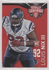 2014 Panini Totally Certified Mirror Platinum Red 23/25 Louis Nix III #127 0us3