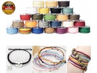 Gewachste Baumwollschnur, 25 Rollen Schmuckband Wachsband Baumwollkordel FüR