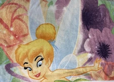 Vintage Disney Tinker Bell Fairy Blanket Throw 2005 Rare 62x50