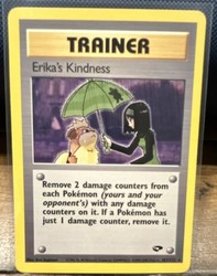 Erika's Kindness 103/132 Gym Challenge Rare Trainer
