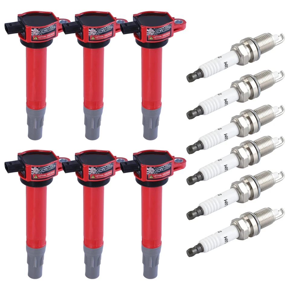 6 bobinas de encendido y 6 bujías para Chrysler 300 Sebring UF502 2007 08 09 2010 Foto 4 de 4