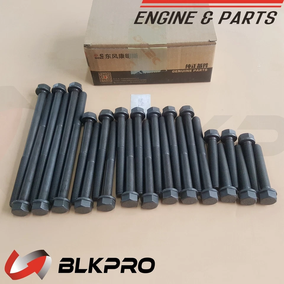 Juego de pernos de culata 26* OEM DCEC para Dodge Ram Cummins 89-98 12V Foto 3 de 4