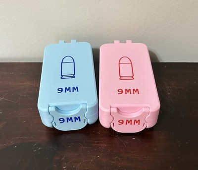 Set Of Two His And Hers 9mm Ammo Boxes Made In The USA 