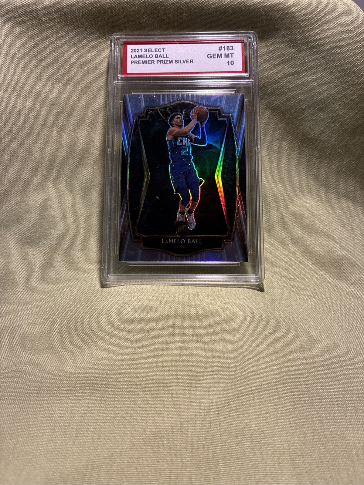 2020 PANINI SELECT SILVER PRIZM #183 LAMELO BALL RC Conventional Sports 10 GEM🔥