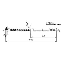 Bremsschlauch vorne rechts für Hyundai I30 FD id97232