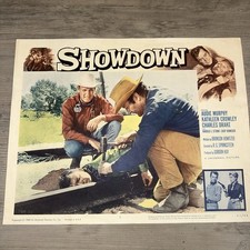 Showdown 1963 Movie Lobby Card Audie Murphy, Charles Drake. Original Copy!￼