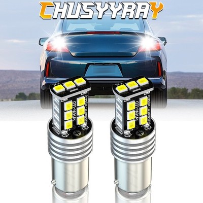 2Pcs 1157 LED Tail Brake Stop Reverse Parking Turn Signal Light Bulb Super White