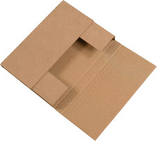 Shipping Boxes Flat 12.125"L X 9.125"W X 2"H 50-Pack - Corrugated Cardboard Box