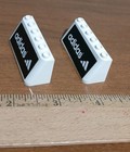 LEGO Soccer Set 3409 Parts Lot of 2 White Windscreen 2 x 6 x 2 w Logos - Adidas — photo 2